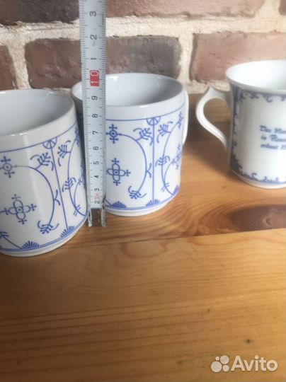 Кружка чайная синий лук, индийский узор