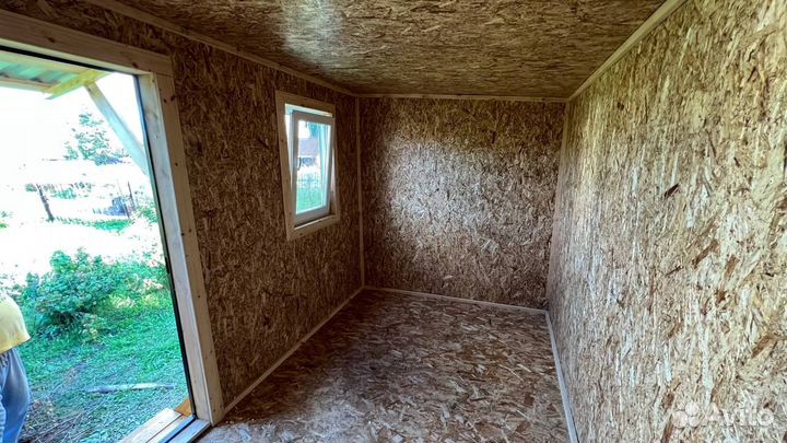 Каркасный дачный домик эконом