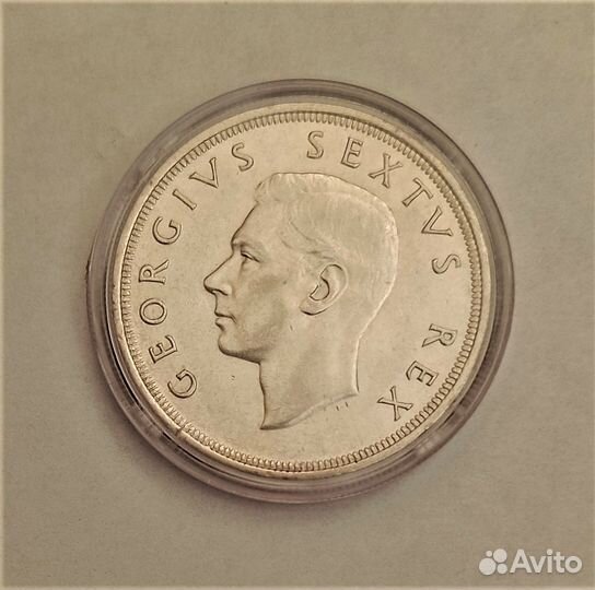 Юар 5 шиллингов 1952 г. 300 лет Кейптауну, серебро