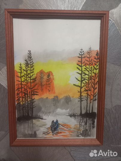 Картина акварель 2030