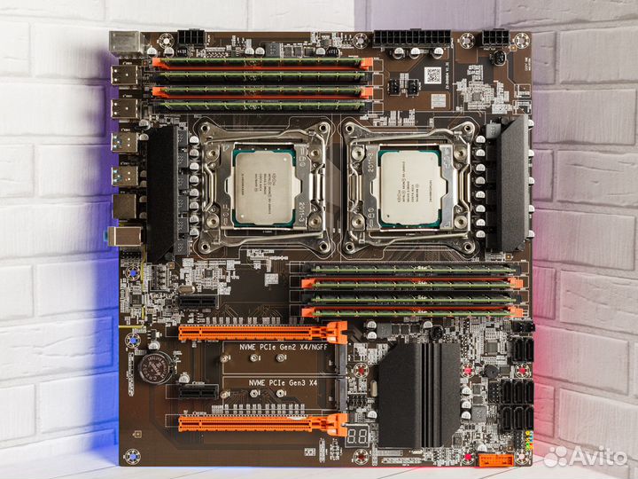 LGA 2011 X99 Dual + 28 ядер 56 потов + 128gb