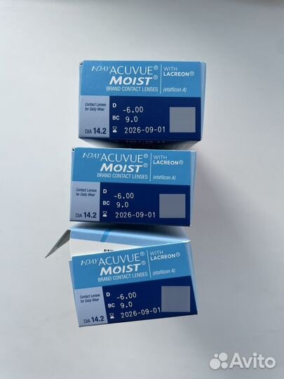 Контактные линзы Acuvue 1 day moist