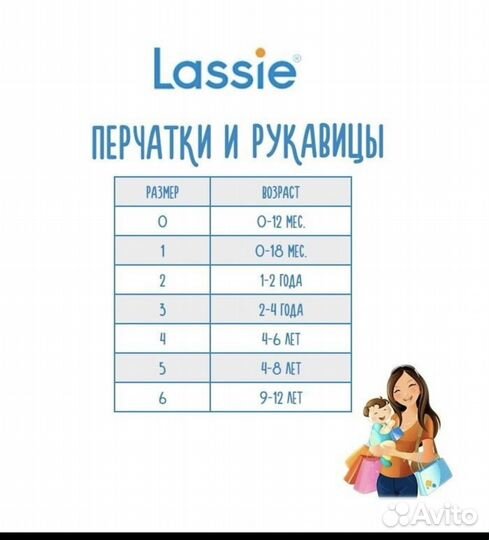 Краги Варежки зимние lassie размер 0