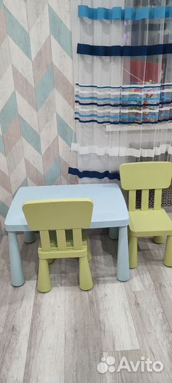 Детский стол и стулья IKEA
