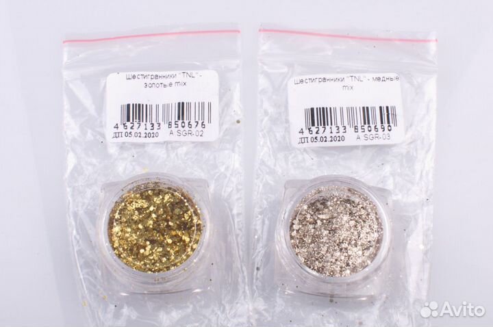 Шестигранники для дизайна ногтей