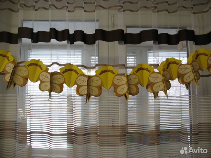 Новогодняя золотистая гирлянда СССР