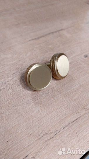 Мебельные ручки латунь матовое золото