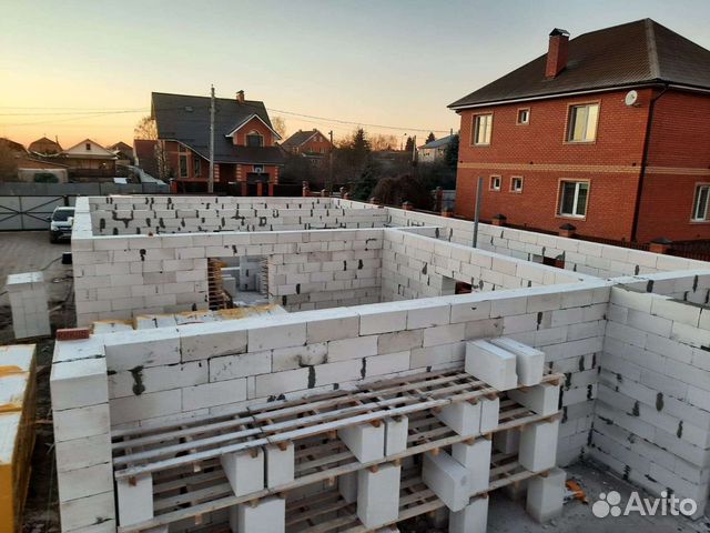 Строительство домов из газобетона. Заборы в Раменском | Услуги | Авито