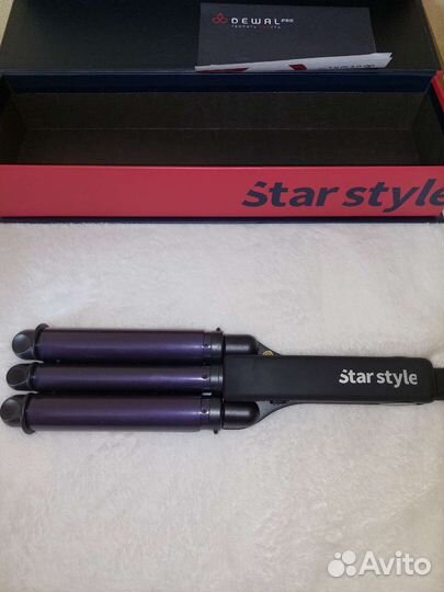 Плойка тройная для волос Dewal Star Style