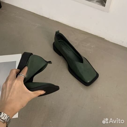 Эластичные балетки vintage