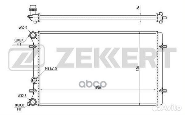 Радиатор охл. дв. Audi A3 96- TT 98- Seat Leo