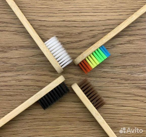 Детская бамбуковая зубная щетка