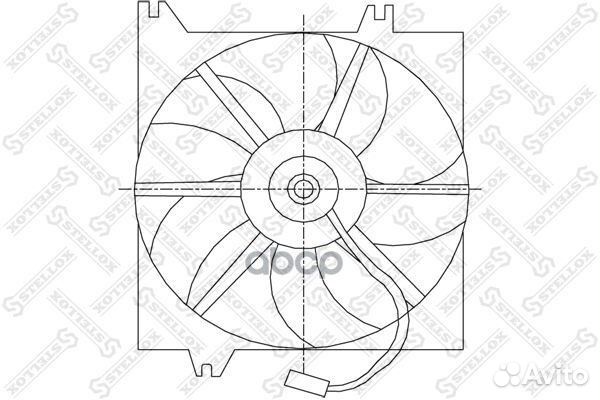 Вентилятор охлаждения Hyundai Accent 1.3-1.6