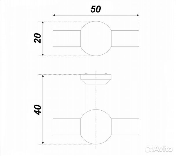 Мебельные ручки черные кнопка
