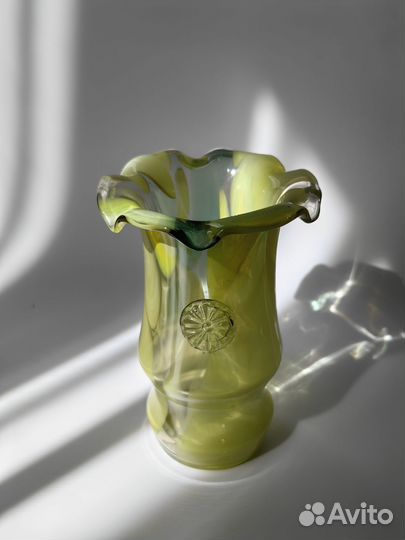 Ваза цветное стекло СССР