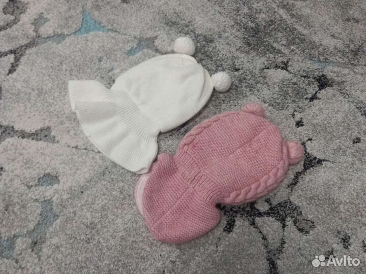 Шапка шлем для девочки 3-5 лет