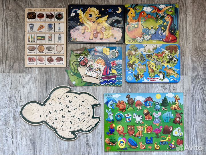 Деревянные игрушки новые