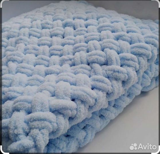 Плед детский вязаный ручная работа