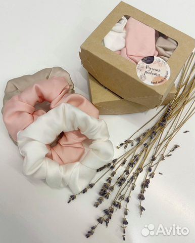 Набор шелковых резинок для волос