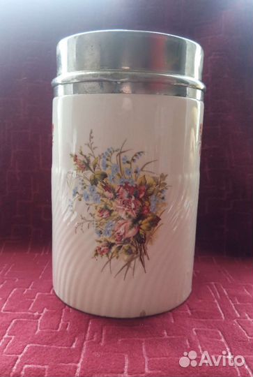 Старинная банка для кофе XIX век