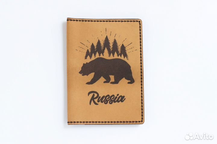 Кожаный чехол на паспорт