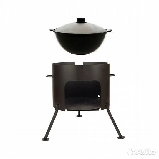 Печь разборная под Узбекский чугунный казан 8л/12л
