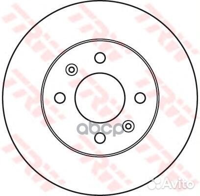 DF6040 Диск тормозной hyundai getz 1.1-1.6 R13