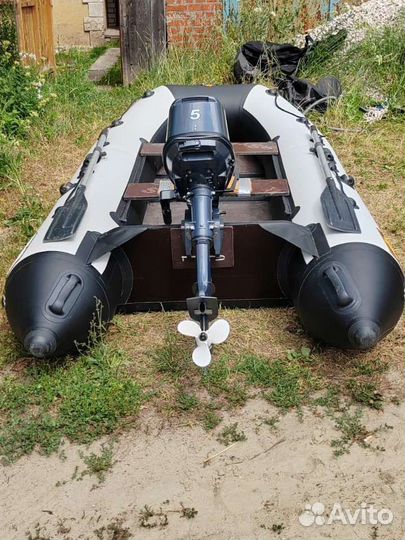 Надувная лодка пвх бу с мотором