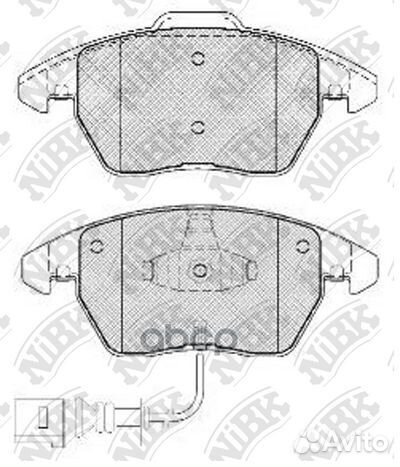Колодки тормозные дисковые передние PN0348W NiBK
