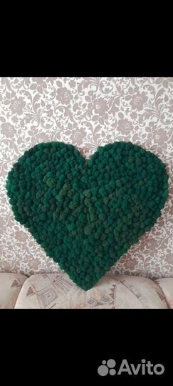 Стабилизированный мох панно