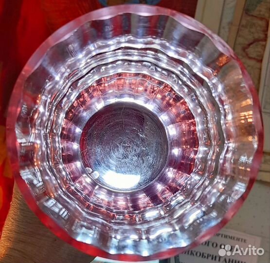 Ваза александритовое стекло/Чехословакия/ 70 х г