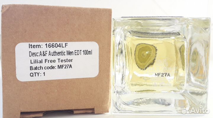 Abercrombie & Fitch Authentic Men EDT 100ml тестер