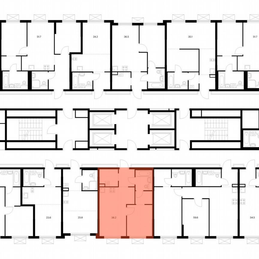 1-к. квартира, 38,2 м², 25/25 эт.