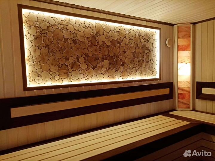 Панно из можжевельника