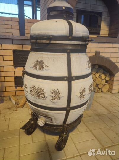 Подставка-тележка под тандыр на колесах