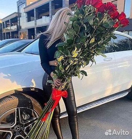 Высокие розы Букеты с доставкой