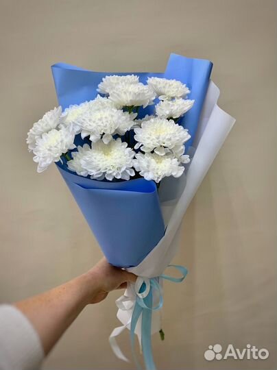 Цветы. Букет цветов. Кустовая хризантема