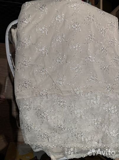 Комплект красивый с балдахином в кроватку