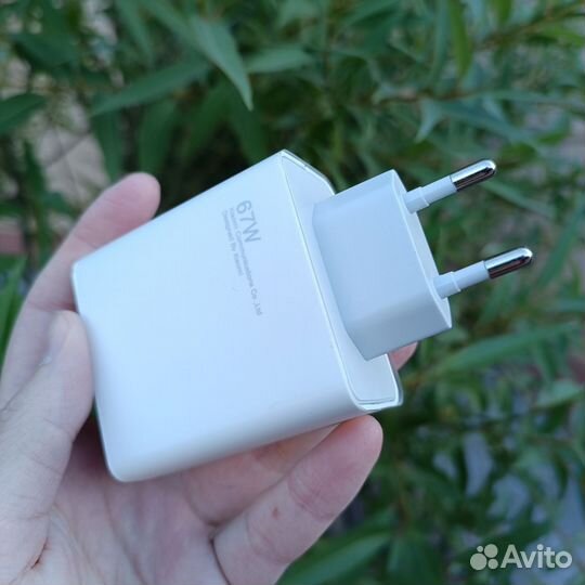 Быстрая зарядка xiaomi. Блок 67w + Кабель type-c