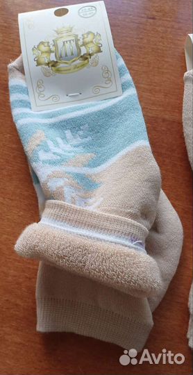 Три пары махровых носков