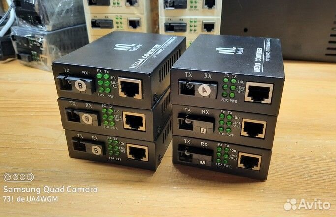 Медиаконверторы (пара) Netlink Gigalink 100мбит