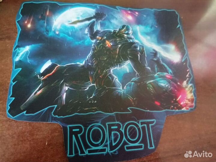 Коврик на стол для мышки - Битва роботов