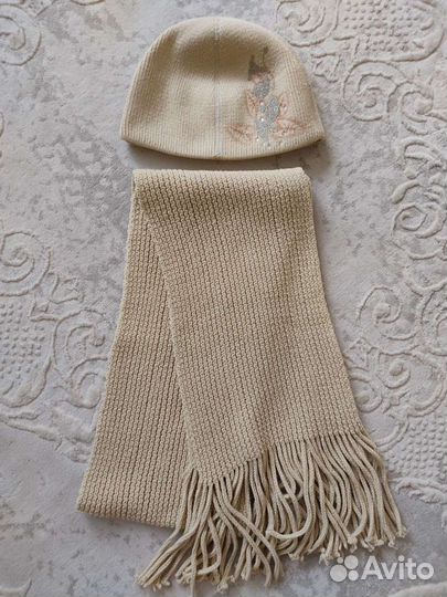 Комплект шапка и шарф женский