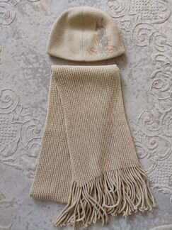 Комплект шапка и шарф женский