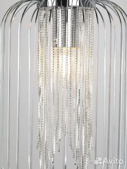 Светильник подвесной потолочный новый цвет серебро
