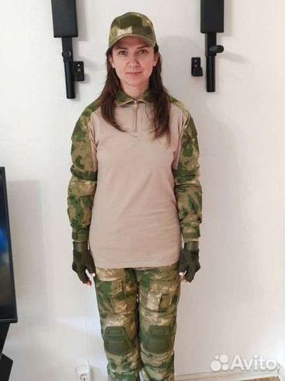 Тактический костюм мох с наколенниками