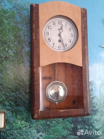Настенные механические часы очз 50х годов