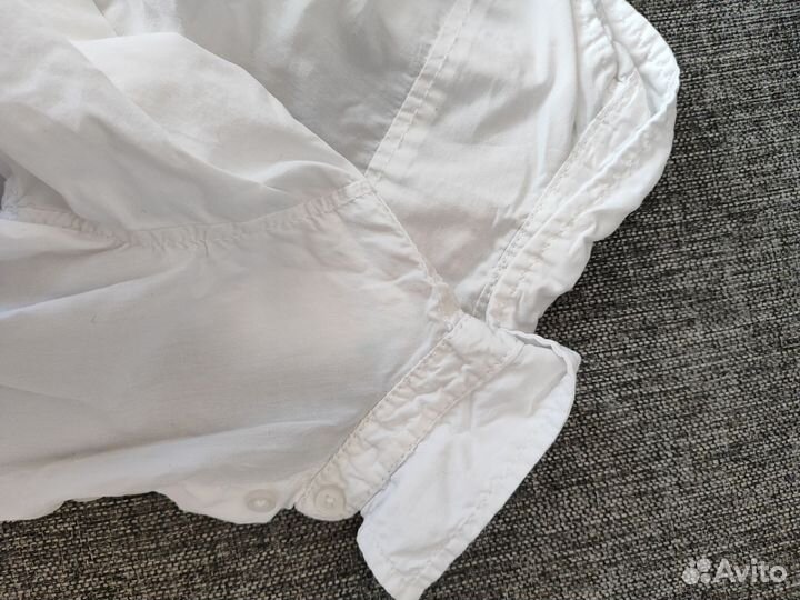 Рубашка белая на мальчика 74 hm