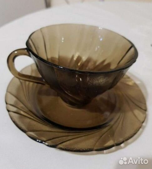 Набор чайных кружек с блюдцами (Франция)