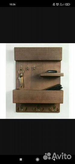 Ключница настенная из дерева